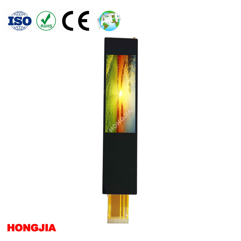 LCD jalur panjang 2.3 inci dengan sentuhan