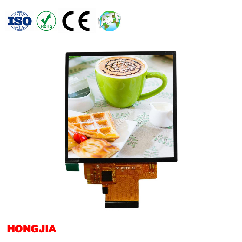 2. 73 inci LCD persegi dengan sentuhan