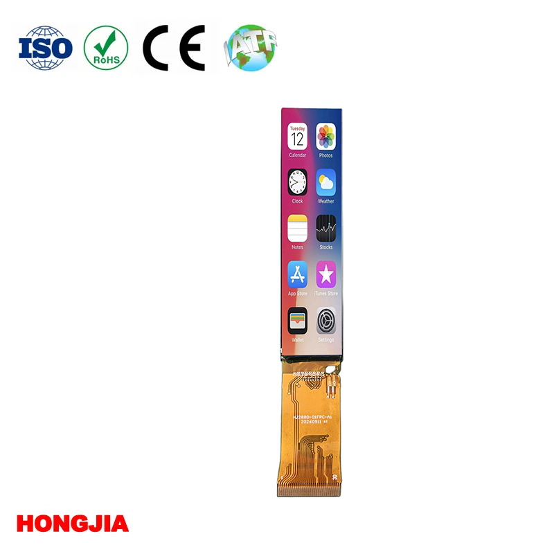 LCD Jenis Bar 2.88 inci (120x640) dengan Sentuhan, Antara Muka SPI/MCU dan Sokongan Pengawal Mikro