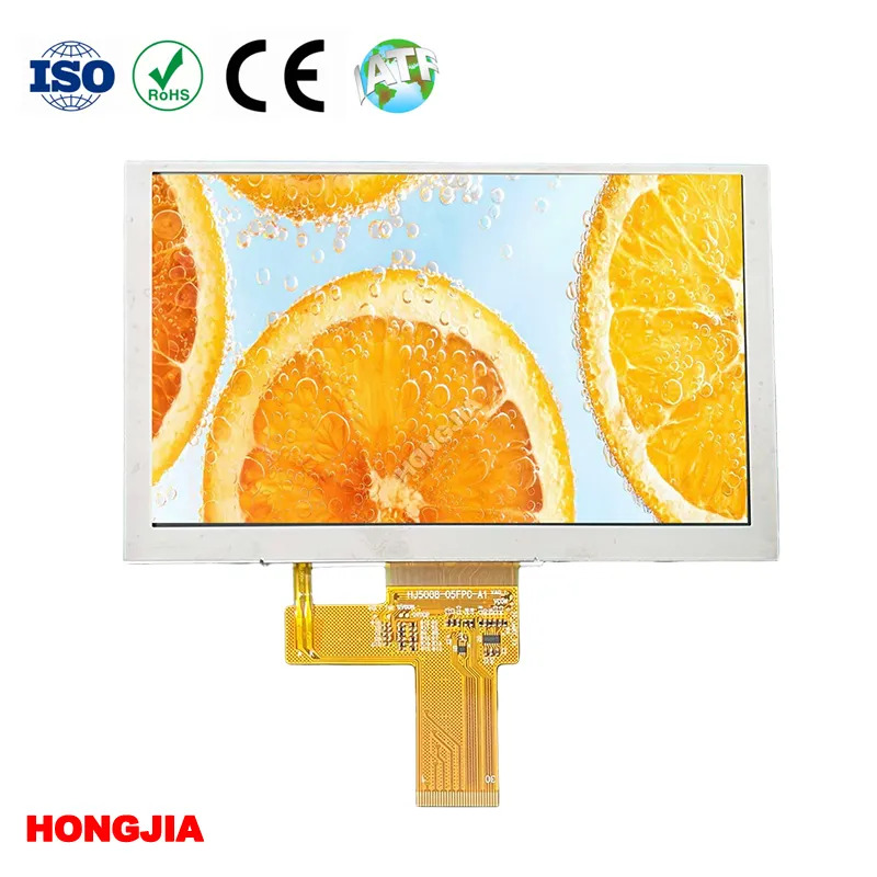 Skrin Landskap TFT Definisi Tinggi 5 inci dengan Insel, Resolusi 1024*600, Antara Muka MIPI, 2/3/4 Saluran